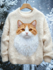 Women's Cat Knitted Sweater