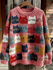 Women's Cat Knitted Sweater