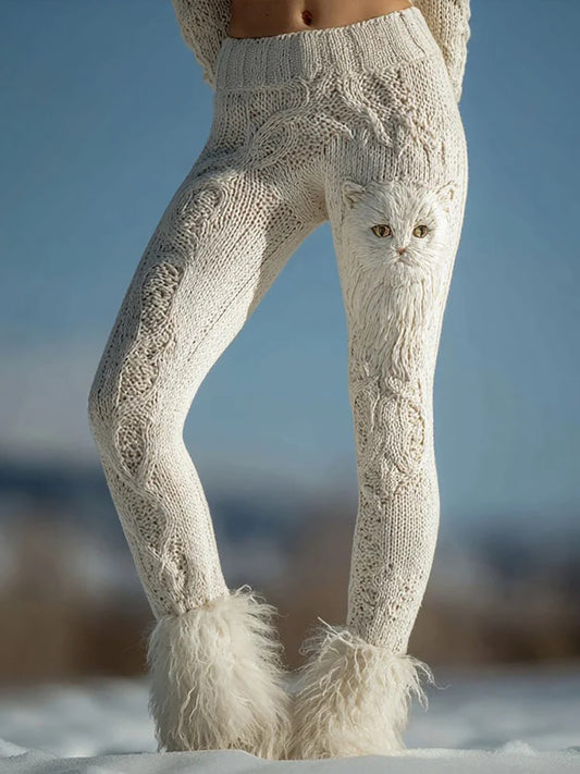 Women's Cat Art Print bottoms