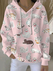 Women's Animal Print Casual Hoodie