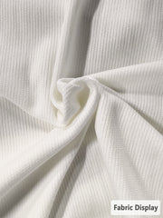 Women's Funny Christmas Not Made for Winter Ribbed Round-Neck Sweatshirt