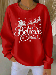 Women's Christmas Print Casual Sweatshirt