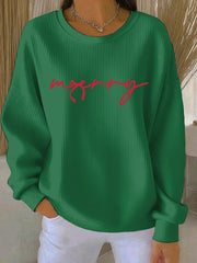 Women's Christmas Print Casual Sweatshirt