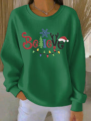 Women's Christmas Print Casual Sweatshirt
