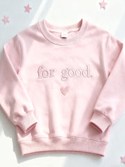Women's For Good Embroidered Sweatshirt