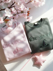 Women's For Good Embroidered Sweatshirt