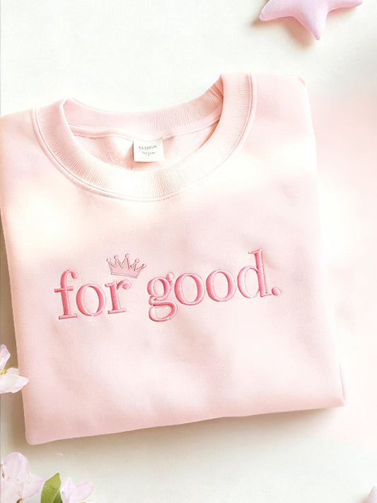 Women's Movie-Inspired For Good Embroidered Sweatshirt