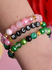 Movie Inspired Pink & Green Bead Bracelet