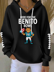 Women'S Rugby Casual Hoodie Sweatshirt