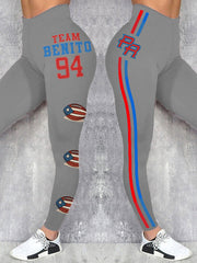 Women's Bunny Football Music Lover Printed Leggings