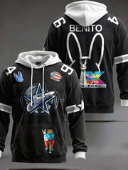 Unisex Bunny Music Football Lover Cowboy Printed Hoodie