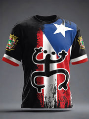 Unisex Puerto Rico Art Printed T-shirt