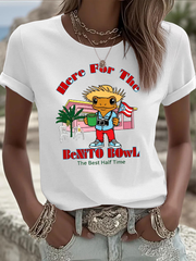 Women's Here For The Benito Bowl Iron On Short Sleeve T-Shirt