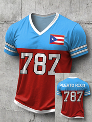 Men's 787 Bunny Football Music Lover Printed T-shirt