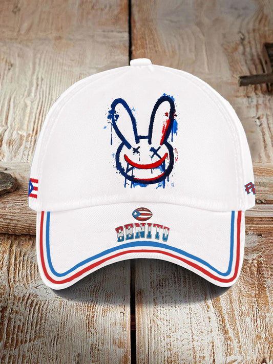 Unisex Bad Bunny benito Print Hat