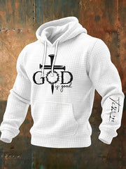 Men's God Is Good All The Time Casual Printed Hoodie