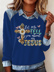 Women's flower faith Sweatshirt