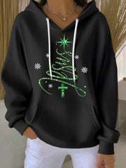 Women's Jesus Chriatmas Tree Hoodie