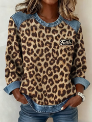 Women's Faith Print Casual Top