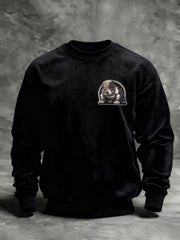 Men's Once A Marine By Duty Forever A Warrior Of Christ By Faith Printed Casual Sweatshirt