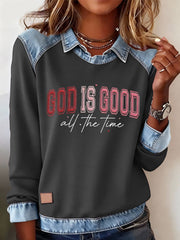Women's God Is Good All The Time Casual Top