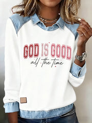 Women's God Is Good All The Time Casual Top