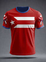 Men's Puerto Rico Art Printed T-shirt