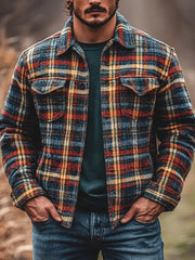 Men's Casual Checkered Jacket