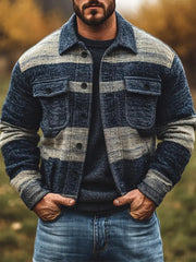 Men's Casual Checkered Jacket