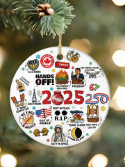 2025 Funny Cute Year to Remember Commemorative Acrylic Decorative Ornament