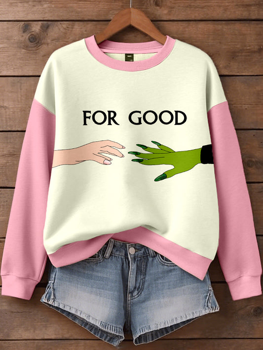 Women's Musical Inspired Art Print Sweatshirt