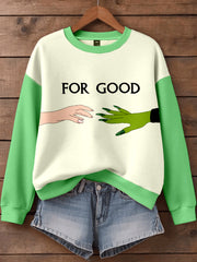 Women's Musical Inspired Art Print Sweatshirt