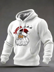 Men's Santa Claus FDT Print Casual Hoodie