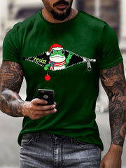 Men's Merry Resistmas Resist Frog short-sleeved T-shirt