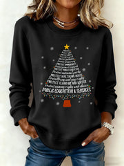 Women's Christmas Tree FDT Print Sweatshirt