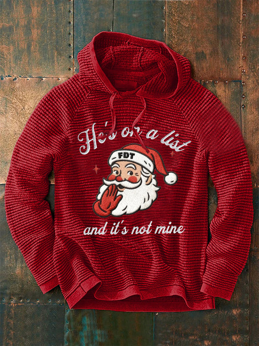 Men's Christmas FDT Print Casual Hoodie