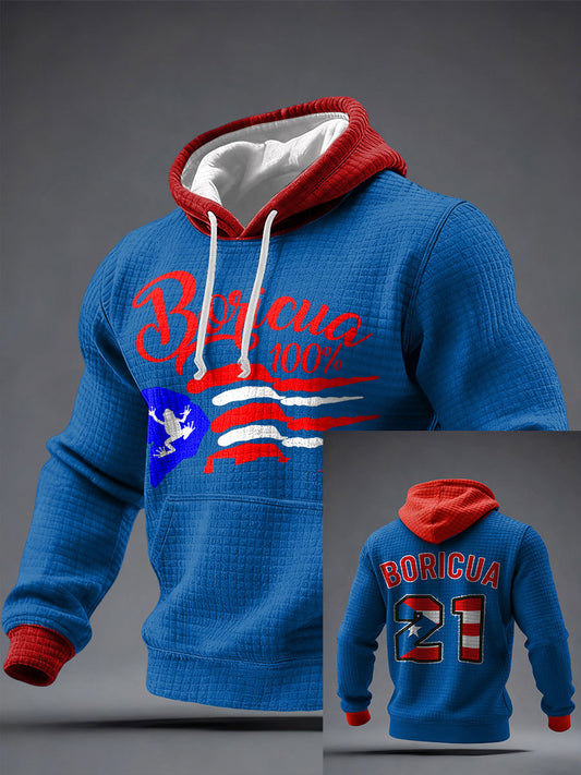 Men's Puerto Rico Proud Printed Hoodie