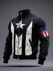 Men's Puerto Rico Proud Printed Coat