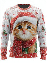 Men's Christmas Printed Casual imitation sweater