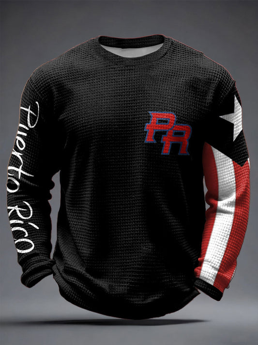 Men's Puerto Rico Printed Waffle Tops