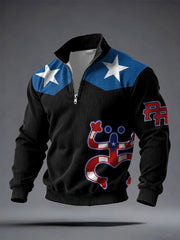 Men's Puerto Rico Printed Casual Tops