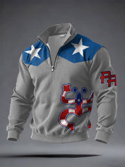 Men's Puerto Rico Printed Casual Tops