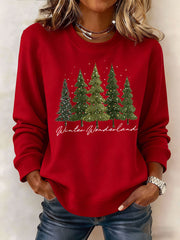 Women's Christmas Print Casual Sweatshirt