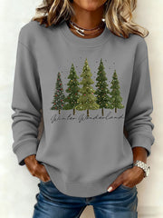Women's Christmas Print Casual Sweatshirt
