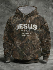 Men's Jesus The Way The Truth The Life Hoodie with Pockets