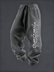 Men's Jesus The Way The Truth The Life Casual Trousers