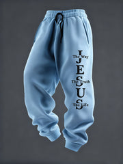 Men's Jesus The Way The Truth The Life Casual Trousers