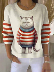 Women's Cat Knitted Sweater