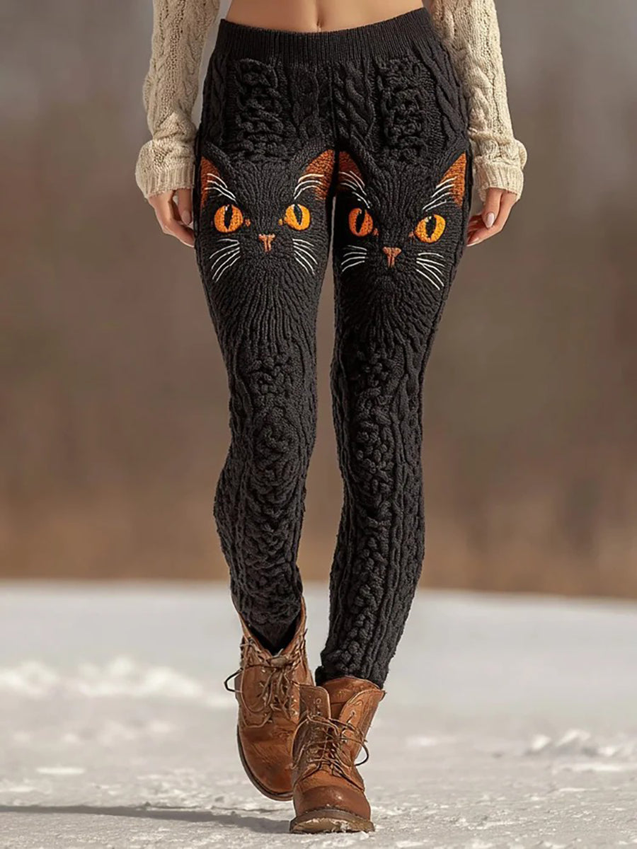 Women's Cat Art Print bottoms