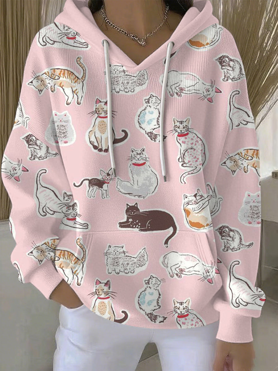 Women's Animal Print Casual Hoodie